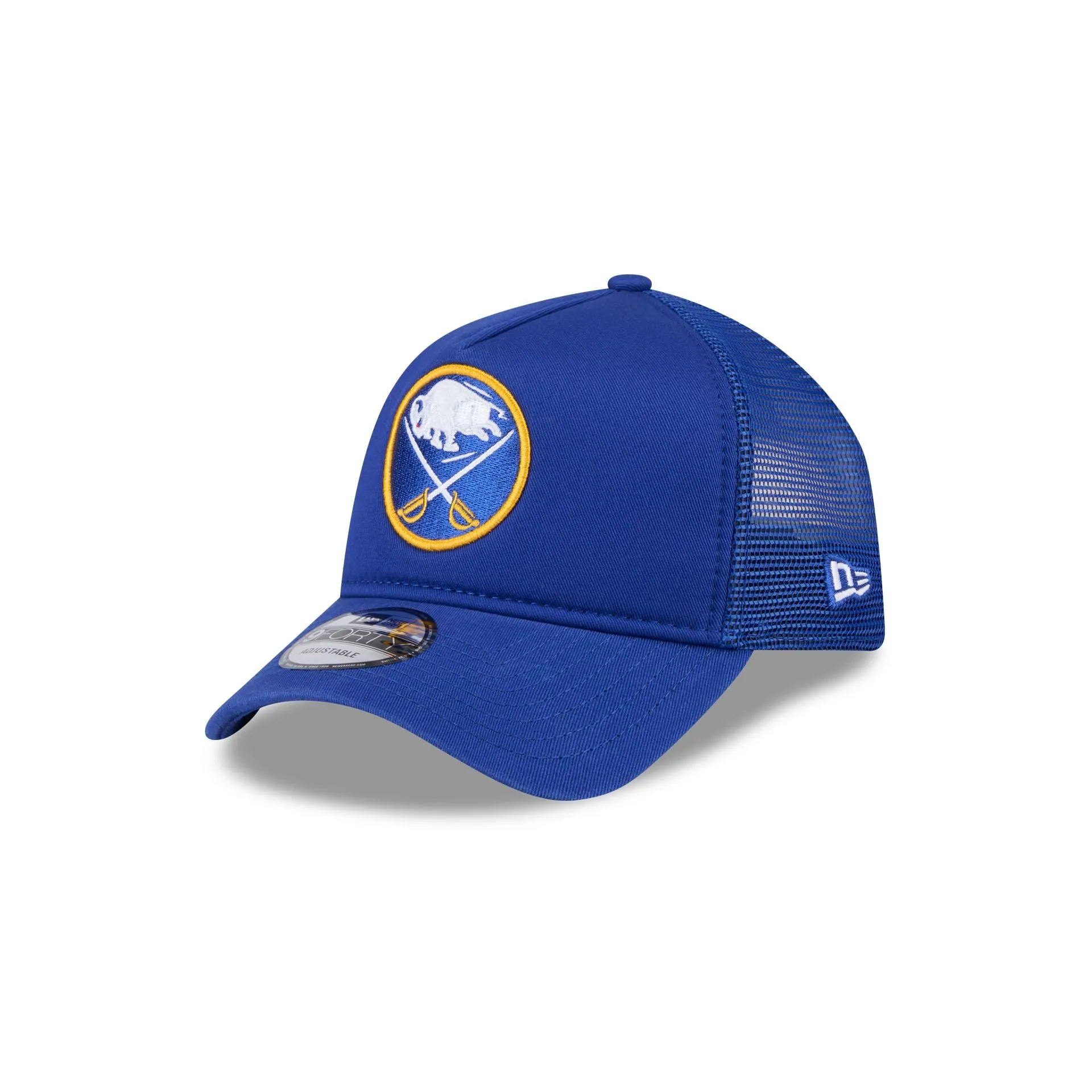 Buffalo Sabres 9FORTY A-Frame Trucker Hat sold by New Era
