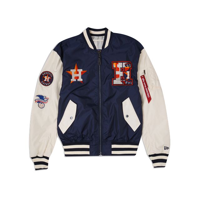 Alpha Industries X Houston Astros Alt MA-1 Bomber Jacket sold by New Era