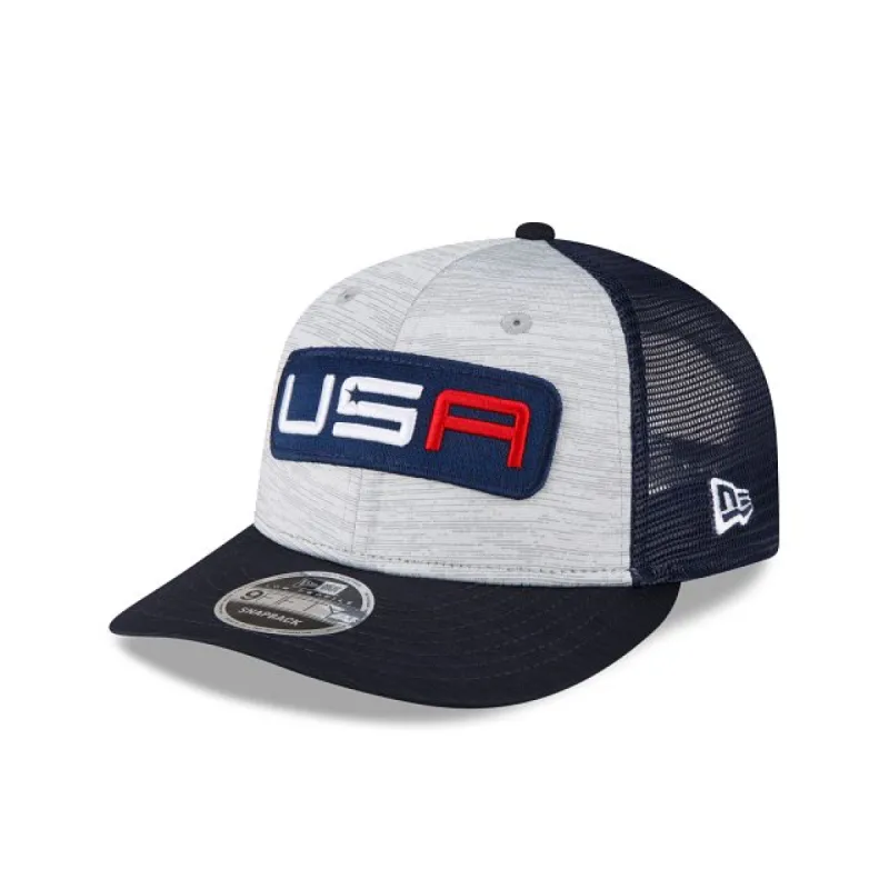 2023 Ryder Cup Team USA Gray Low Profile 9FIFTY Snapback Hat sold by New Era