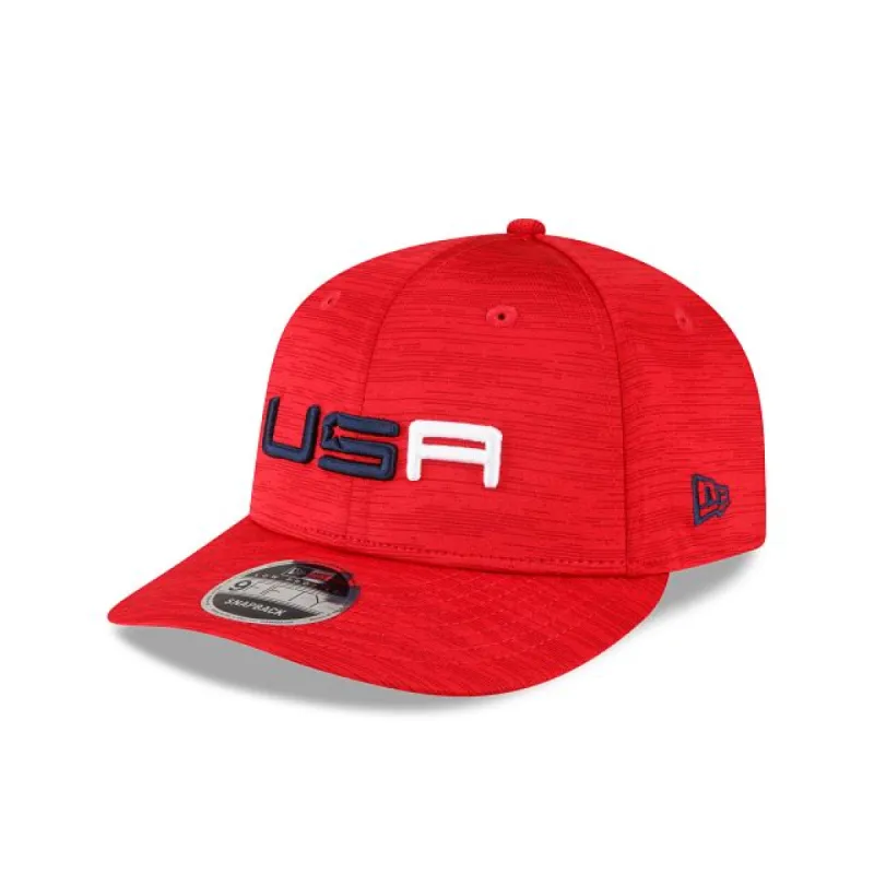 2023 Ryder Cup Team USA Red Low Profile 9FIFTY Snapback Hat sold by New Era