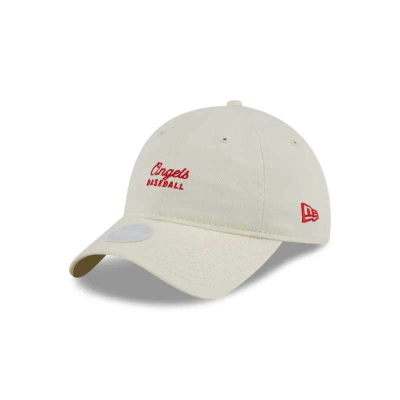 Los Angeles Angels Women's Throwback White 9TWENTY Adjustable Hat sold by New Era