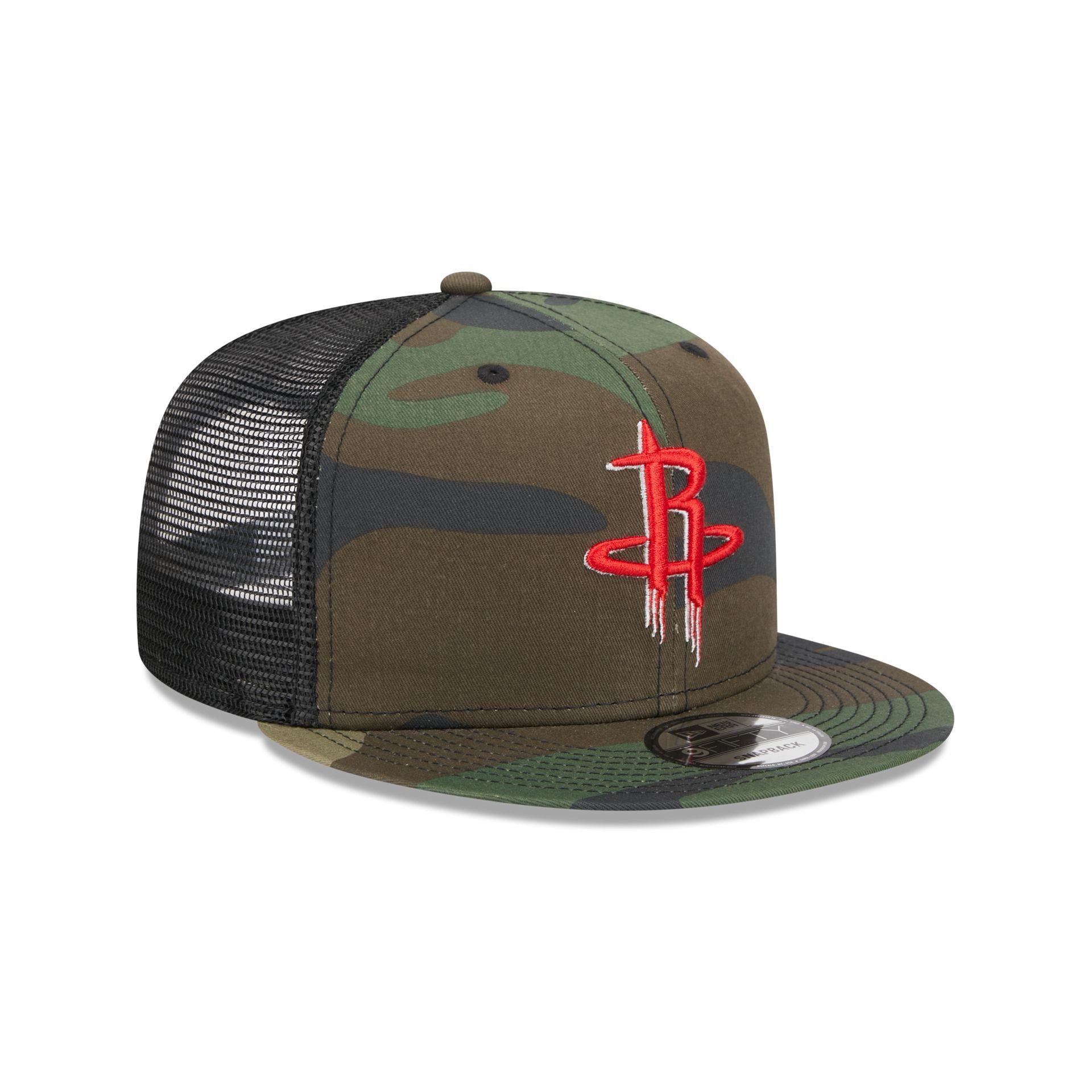 Houston Rockets Camo 9FIFTY Trucker Snapback Hat sold by New Era product image thumbnail 3