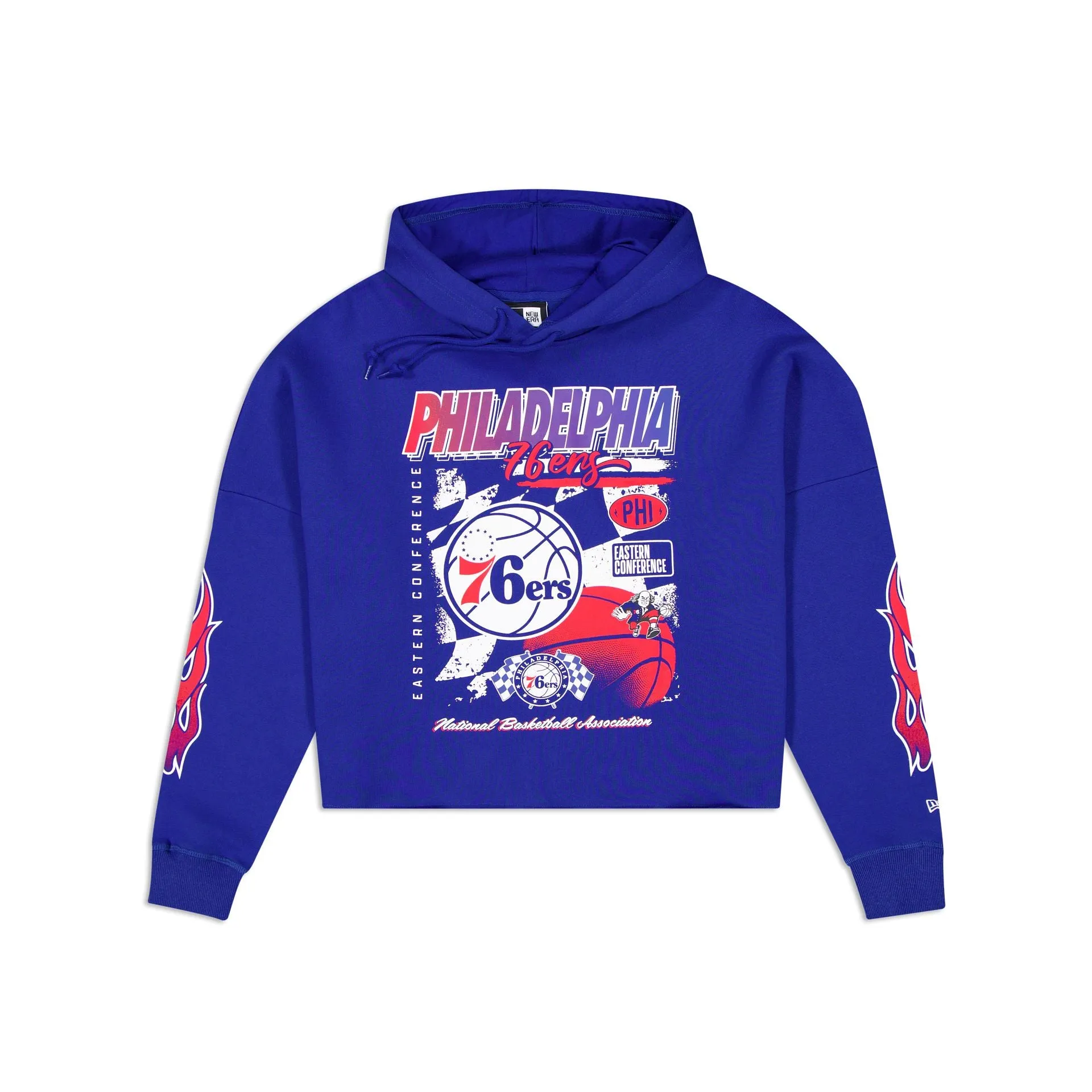 Philadelphia 76ers 2024 Rally Drive Women's Hoodie sold by New Era