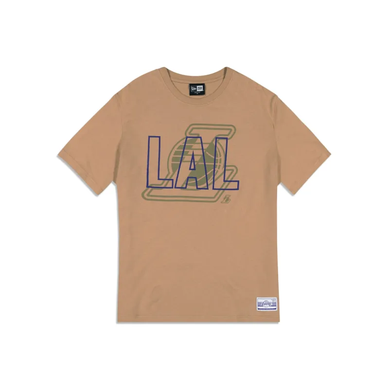 Los Angeles Lakers 2023 City Edition Tan T-Shirt sold by New Era