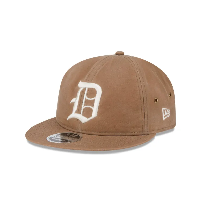 Detroit Tigers Khaki Retro Crown 9FIFTY Adjustable Hat sold by New Era