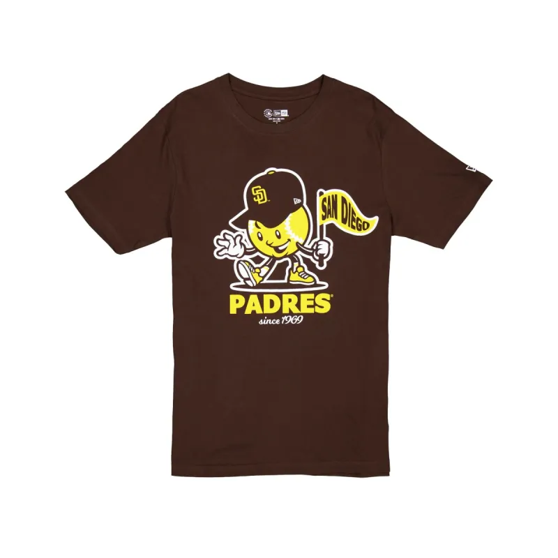 San Diego Padres Court Sport Brown T-Shirt sold by New Era
