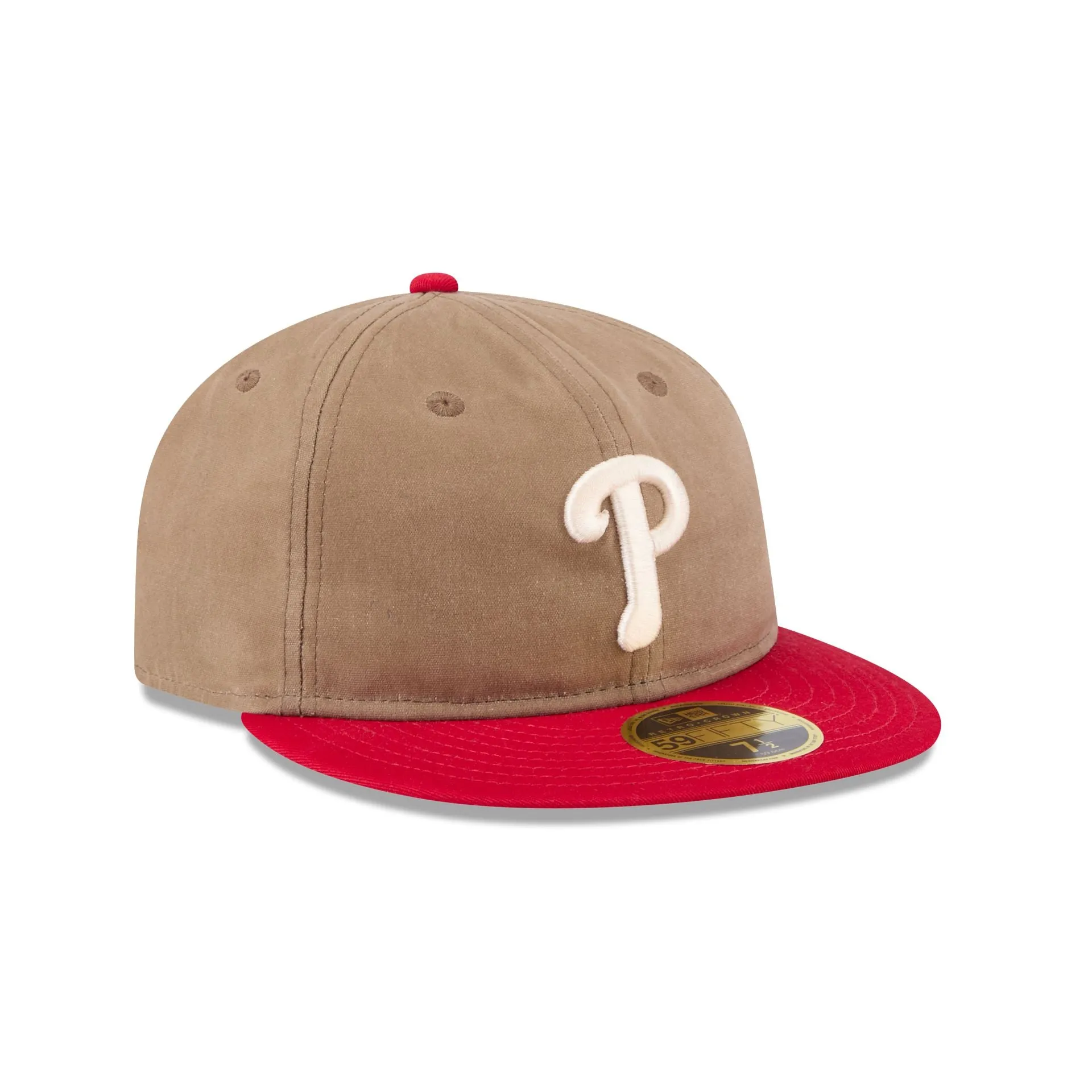 Philadelphia Phillies Wax Canvas Retro Crown 59FIFTY Fitted Hat sold by New Era product image thumbnail 3