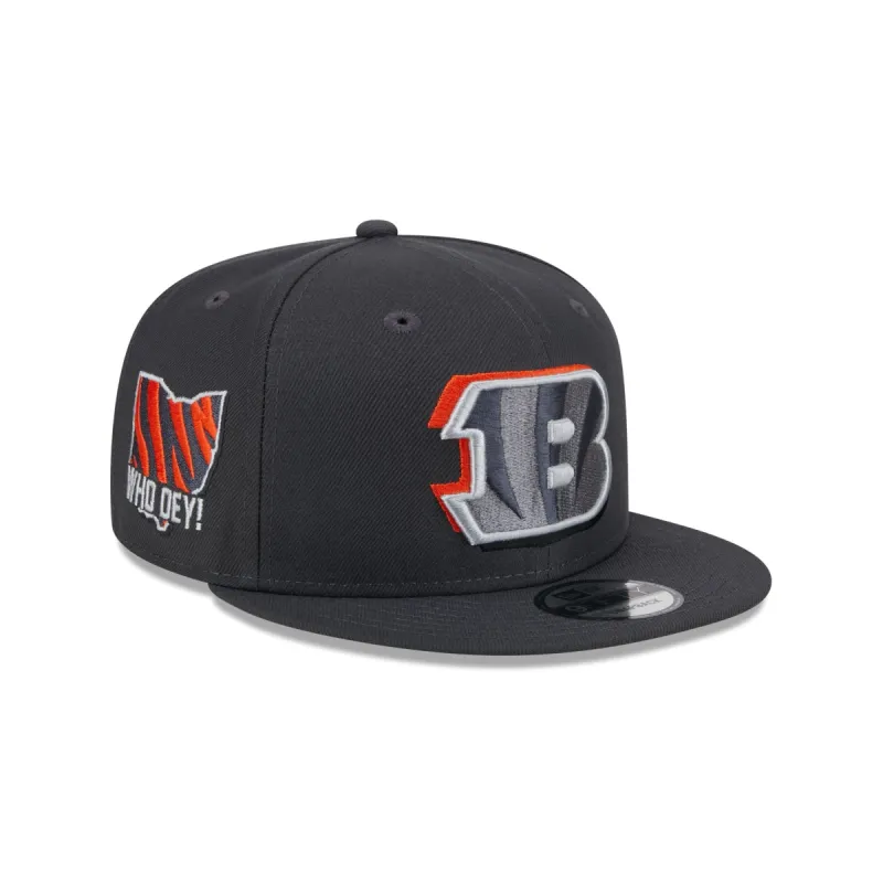 Cincinnati Bengals 2024 Draft 9FIFTY Snapback Hat sold by New Era