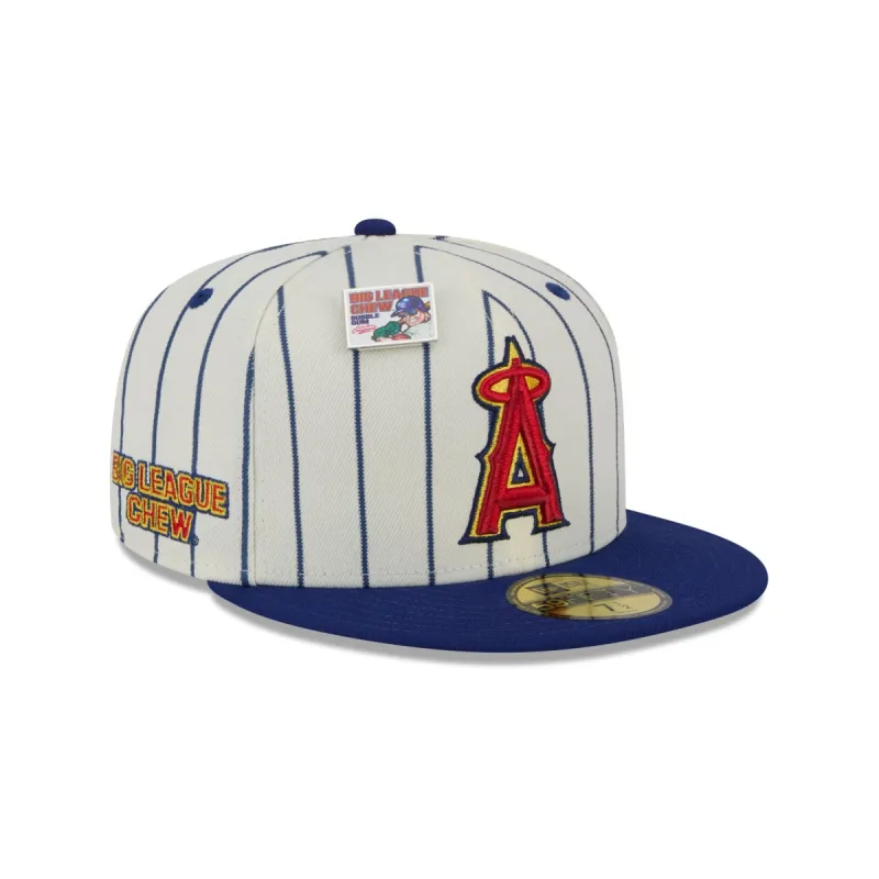 Big League Chew X Los Angeles Angels Pinstripe 59FIFTY Fitted Hat sold by New Era