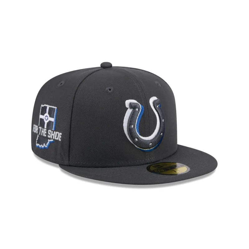 Indianapolis Colts 2024 Draft Gray 59FIFTY Fitted Hat sold by New Era