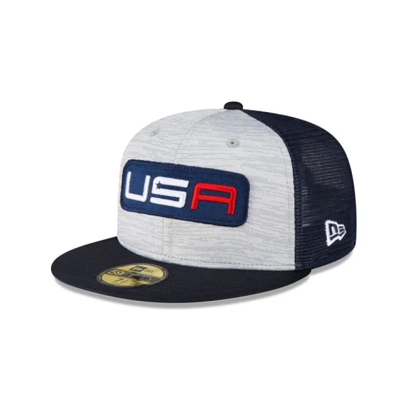 2023 Ryder Cup Team USA Gray 59FIFTY Fitted Hat sold by New Era