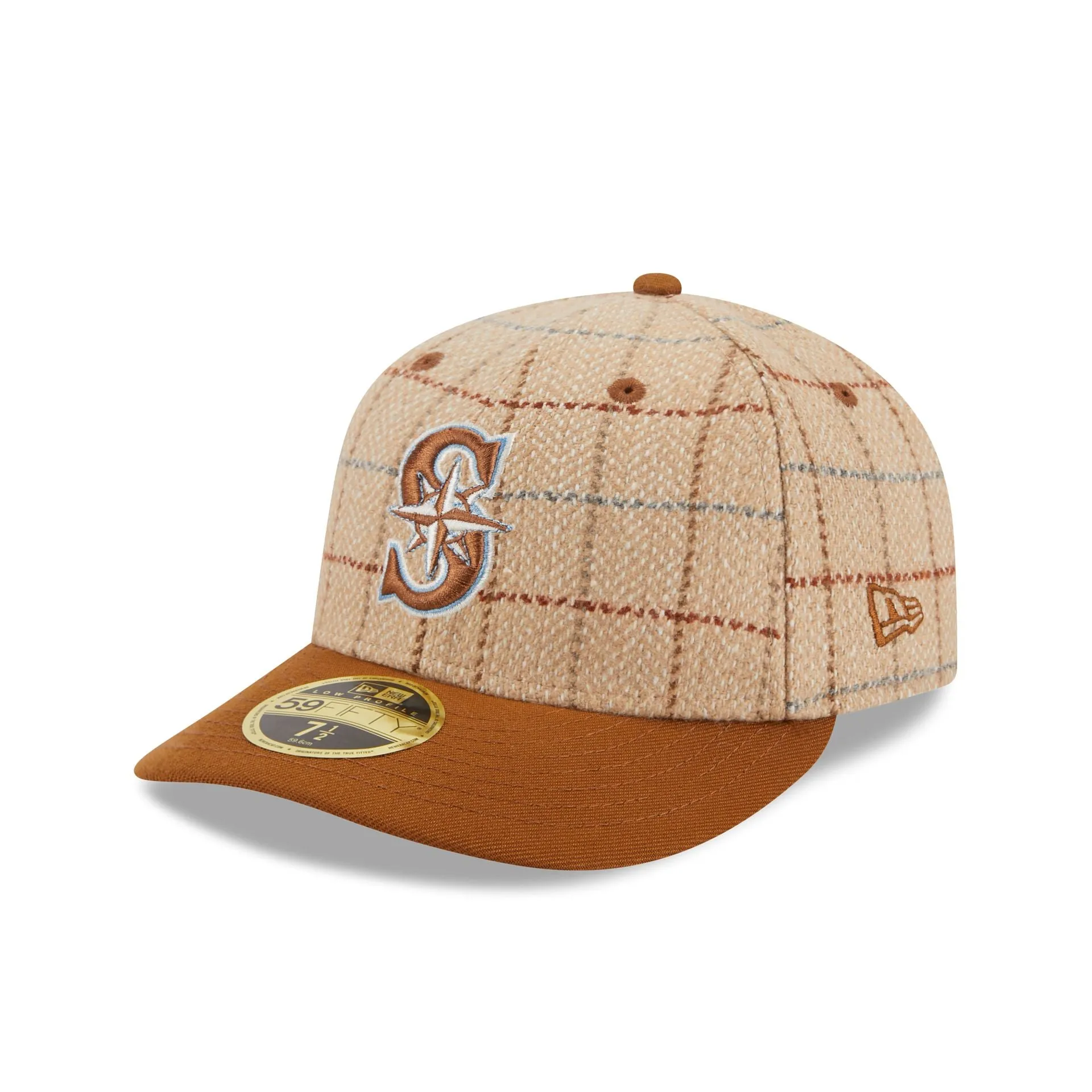 Seattle Mariners Herringbone Check Low Profile 59FIFTY Fitted Hat sold by New Era product image thumbnail 3