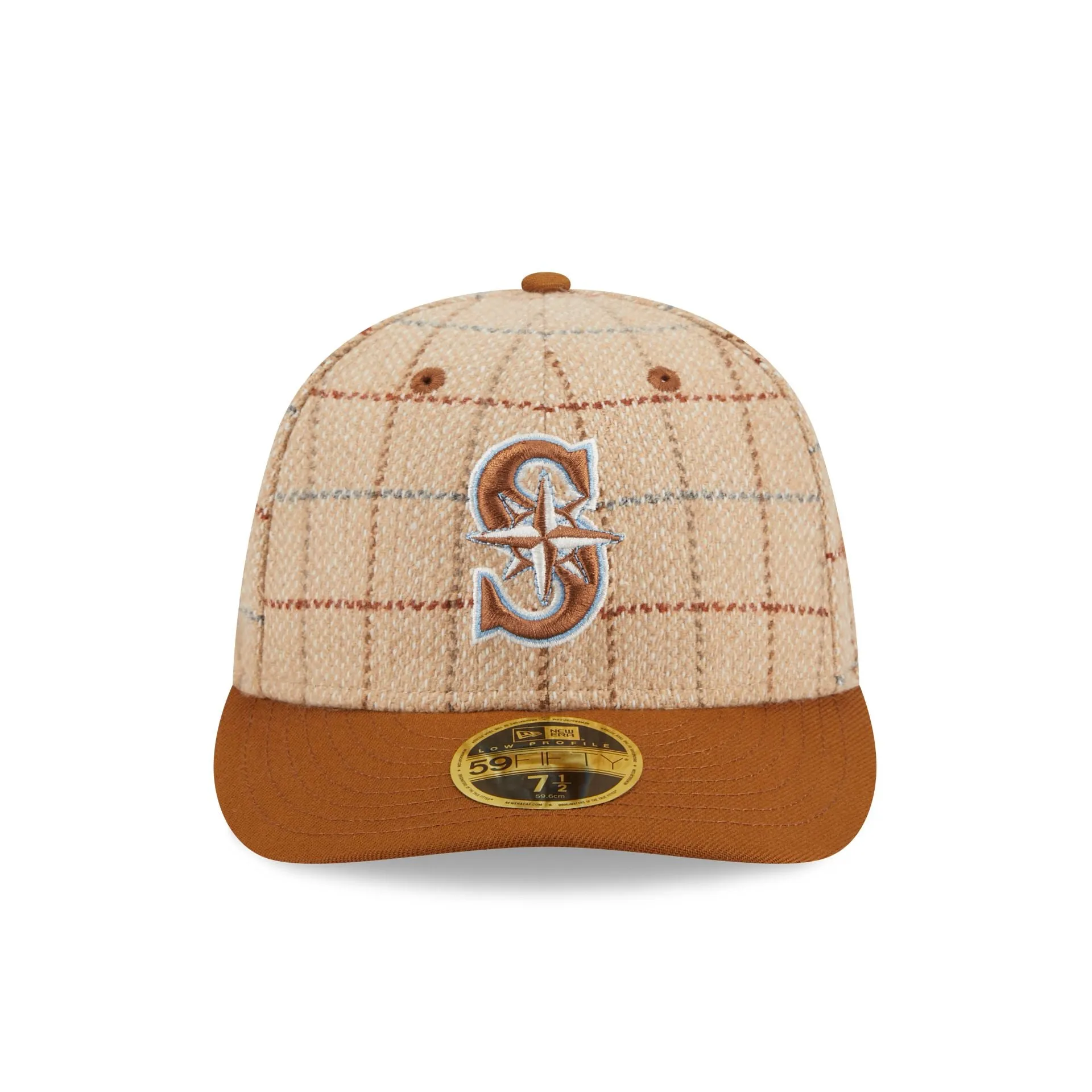 Seattle Mariners Herringbone Check Low Profile 59FIFTY Fitted Hat sold by New Era product image thumbnail 2
