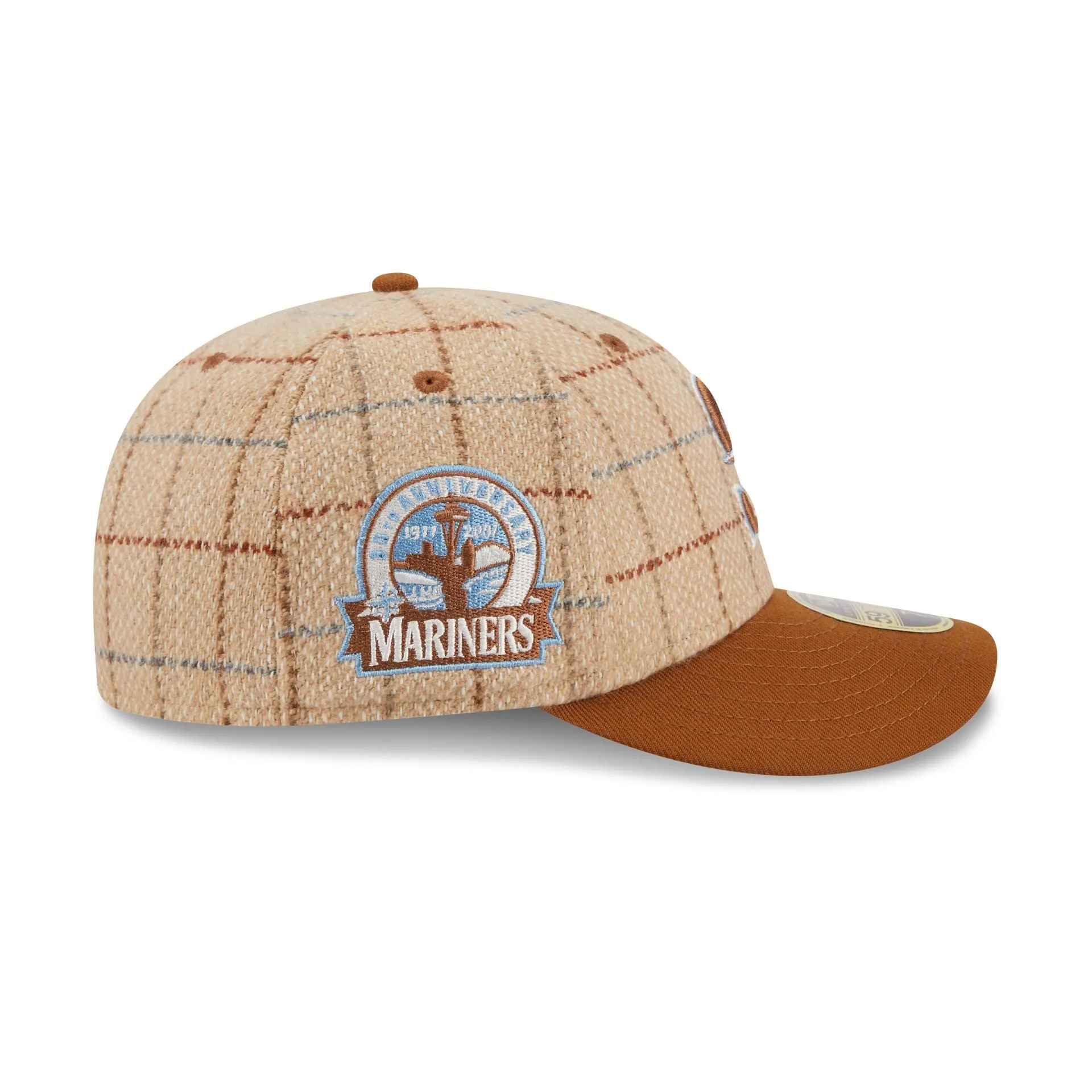 Seattle Mariners Herringbone Check Low Profile 59FIFTY Fitted Hat sold by New Era product image thumbnail 4