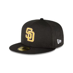 San Diego Padres 2023 Clubhouse Black 59FIFTY Fitted Hat sold by New Era