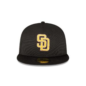 San Diego Padres 2023 Clubhouse Black 59FIFTY Fitted Hat sold by New Era