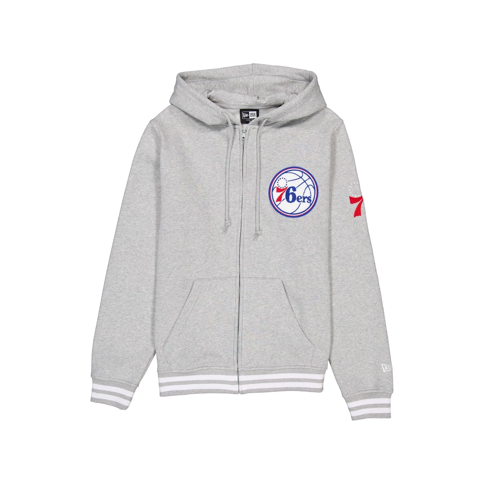 Philadelphia 76ers Gray Logo Select Full-Zip Hoodie sold by New Era product image thumbnail 2