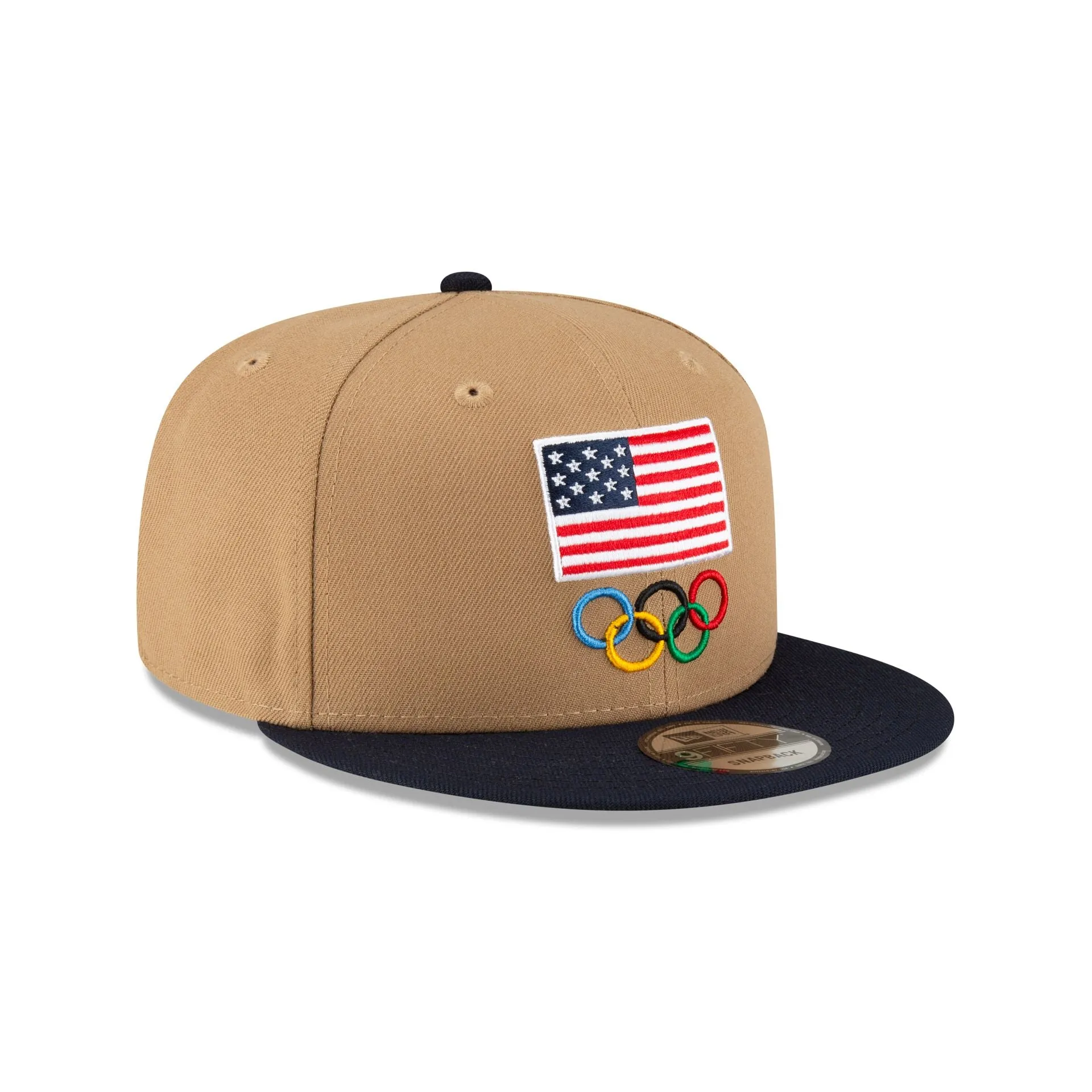 Team USA Khaki 9FIFTY Snapback Hat sold by New Era product image thumbnail 3