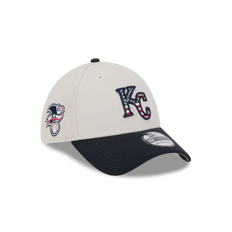 Kansas City Royals Independence Day 2024 39THIRTY Stretch Fit Hat sold by New Era