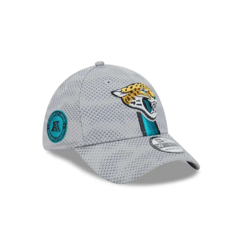 Jacksonville Jaguars 2024 Sideline Gray 39THIRTY Stretch Fit Hat sold by New Era