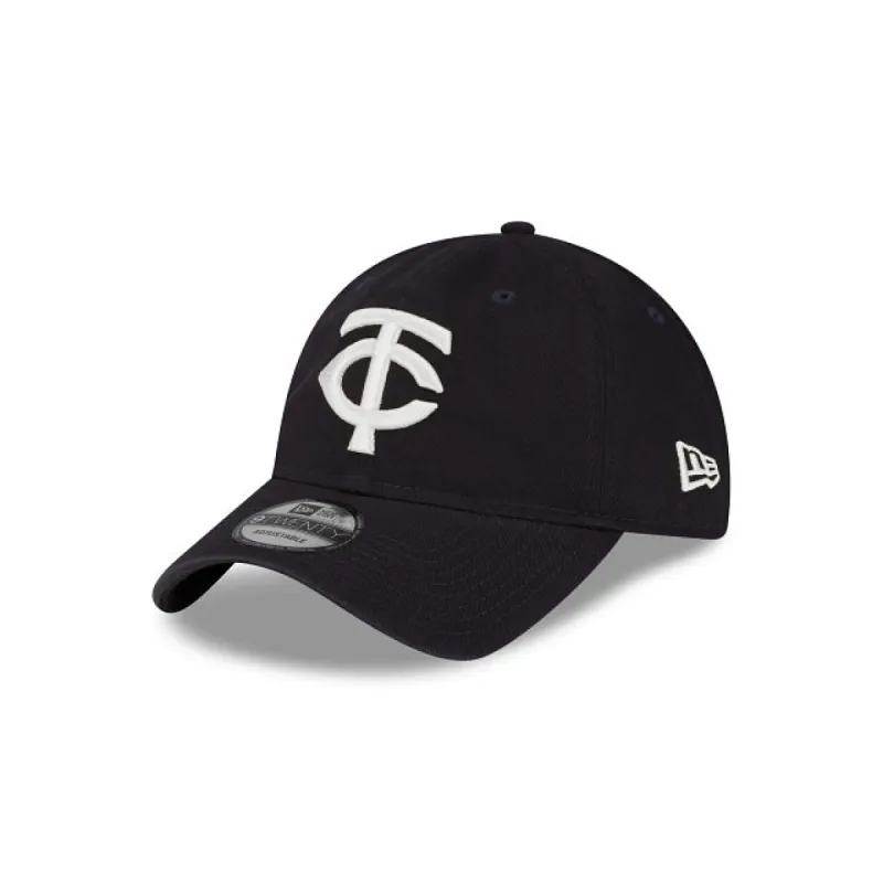 Minnesota Twins Navy Core Classic 9TWENTY Adjustable Hat sold by New Era