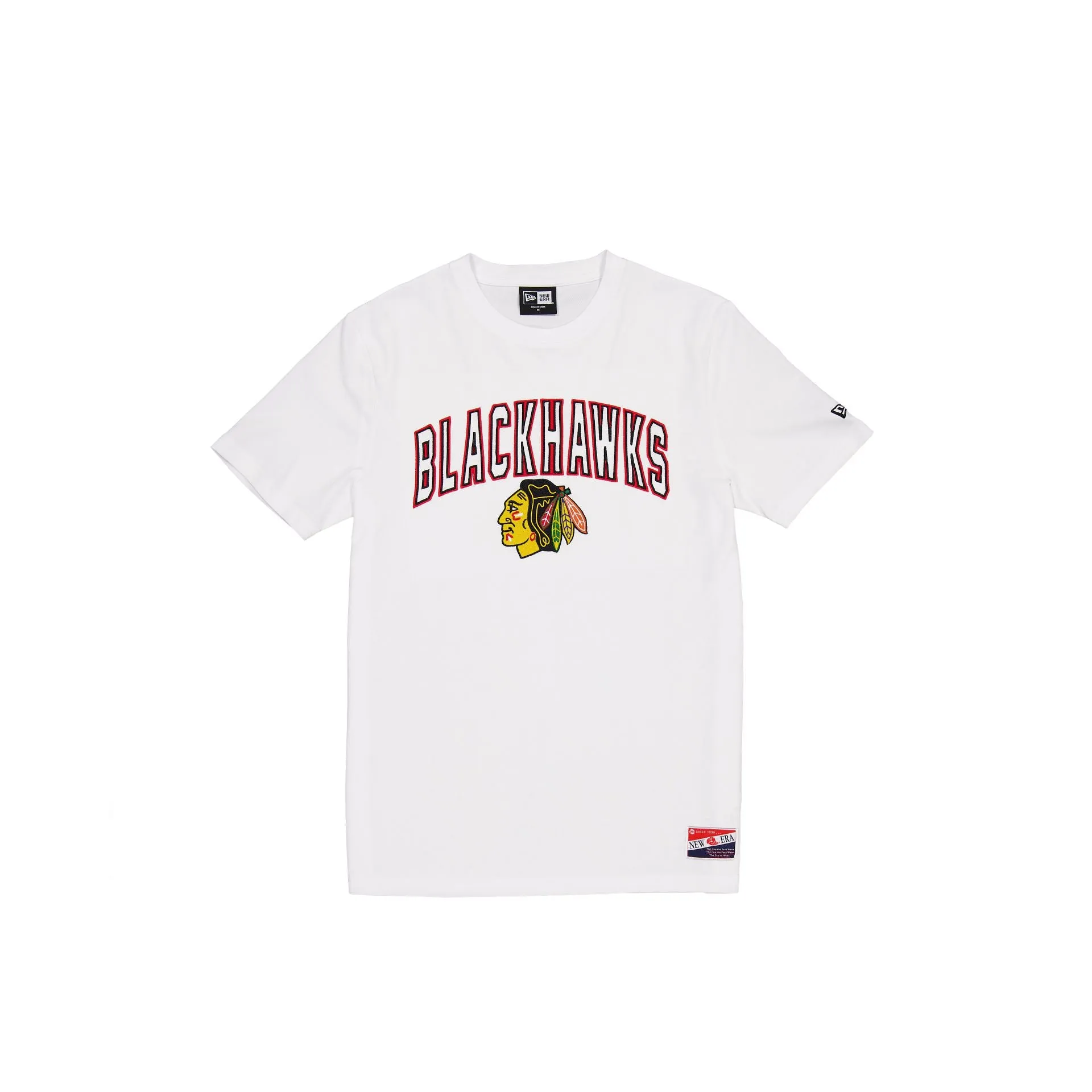 Chicago Blackhawks Throwback White T-Shirt sold by New Era