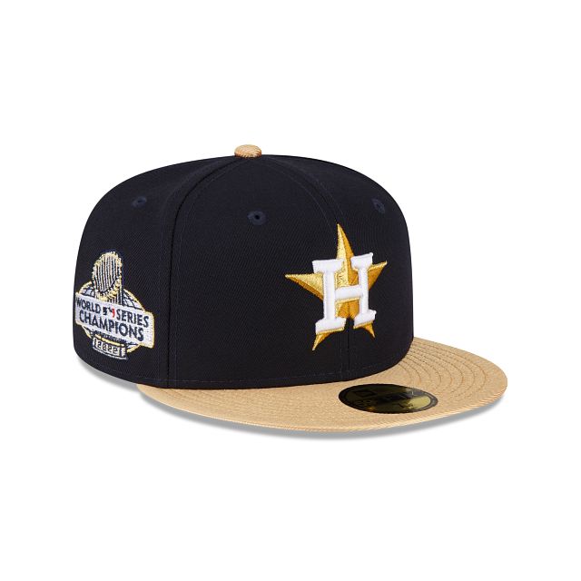 Houston Astros Gold 59FIFTY Fitted Hat sold by New Era
