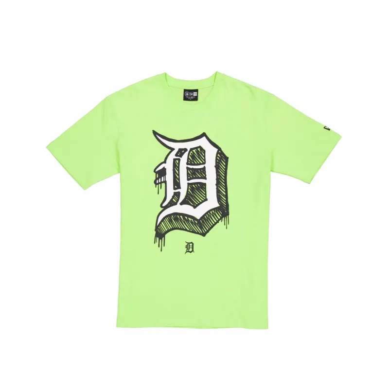 Detroit Tigers Hi Vis Doodle T-Shirt made by New Era