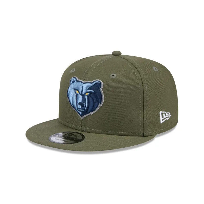 Memphis Grizzlies Olive 9FIFTY Snapback Hat sold by New Era