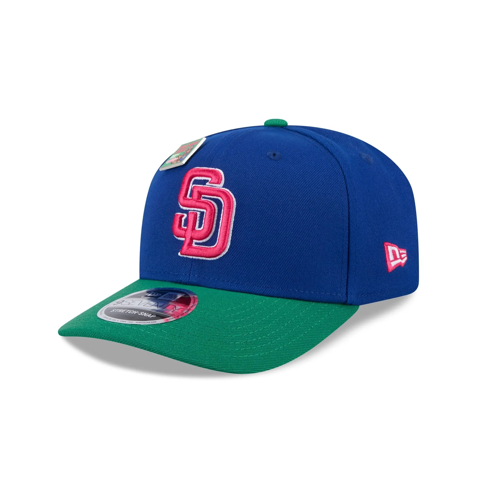 Big League Chew X San Diego Padres Wild Pitch Watermelon 9SEVENTY Stretch-Snap Hat sold by New Era product image thumbnail 3