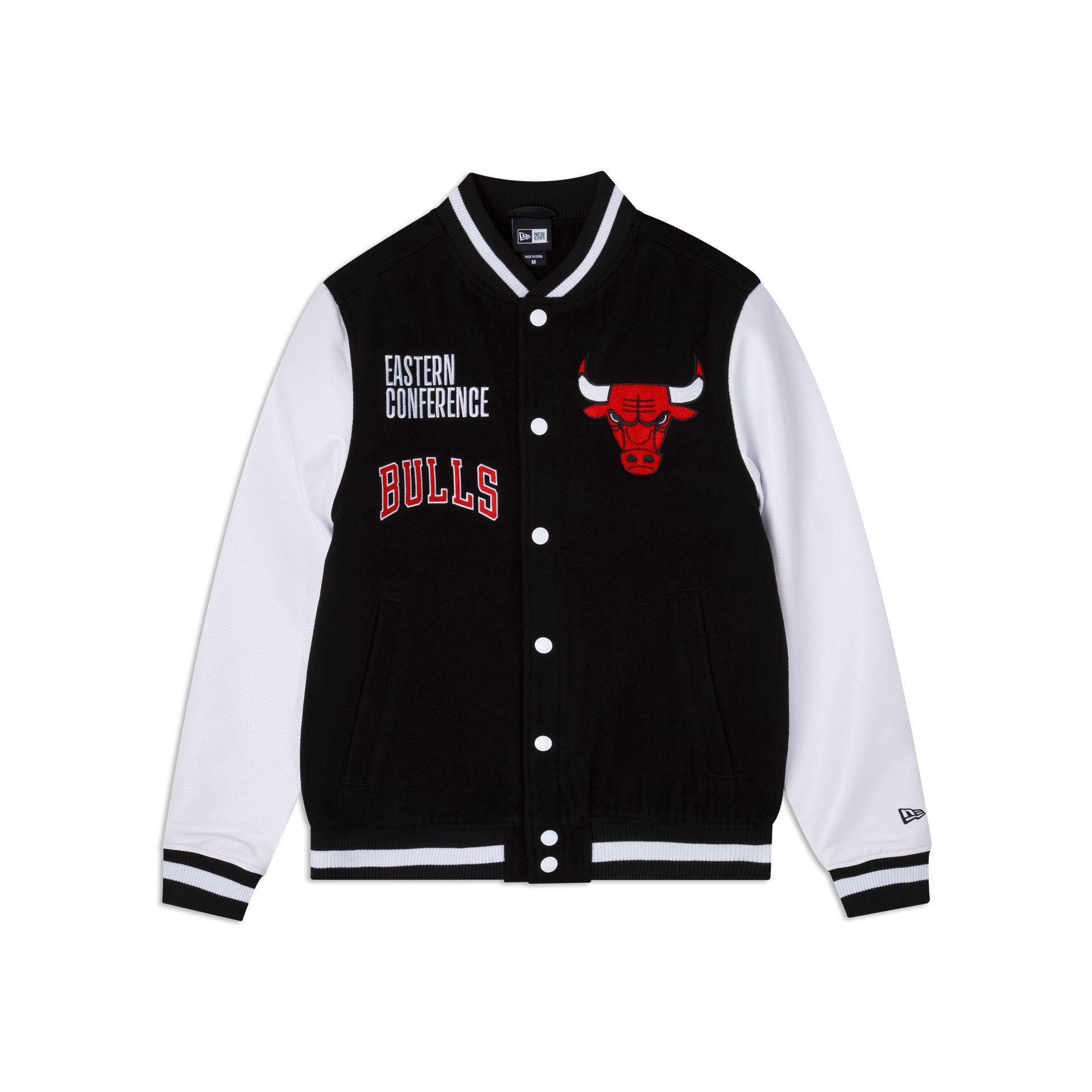 Chicago Bulls Black Varsity Jacket sold by New Era