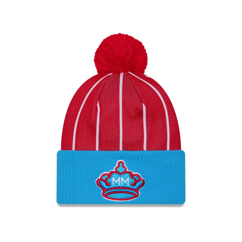 Miami Marlins City Connect Pom Knit Hat sold by New Era