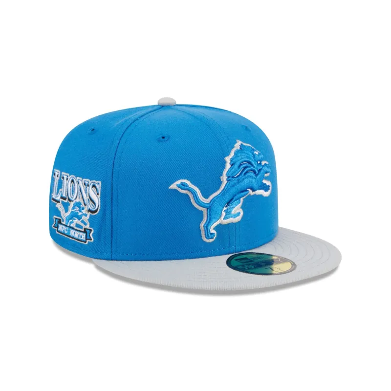 Detroit Lions Throwback Hidden 59FIFTY Fitted Hat sold by New Era