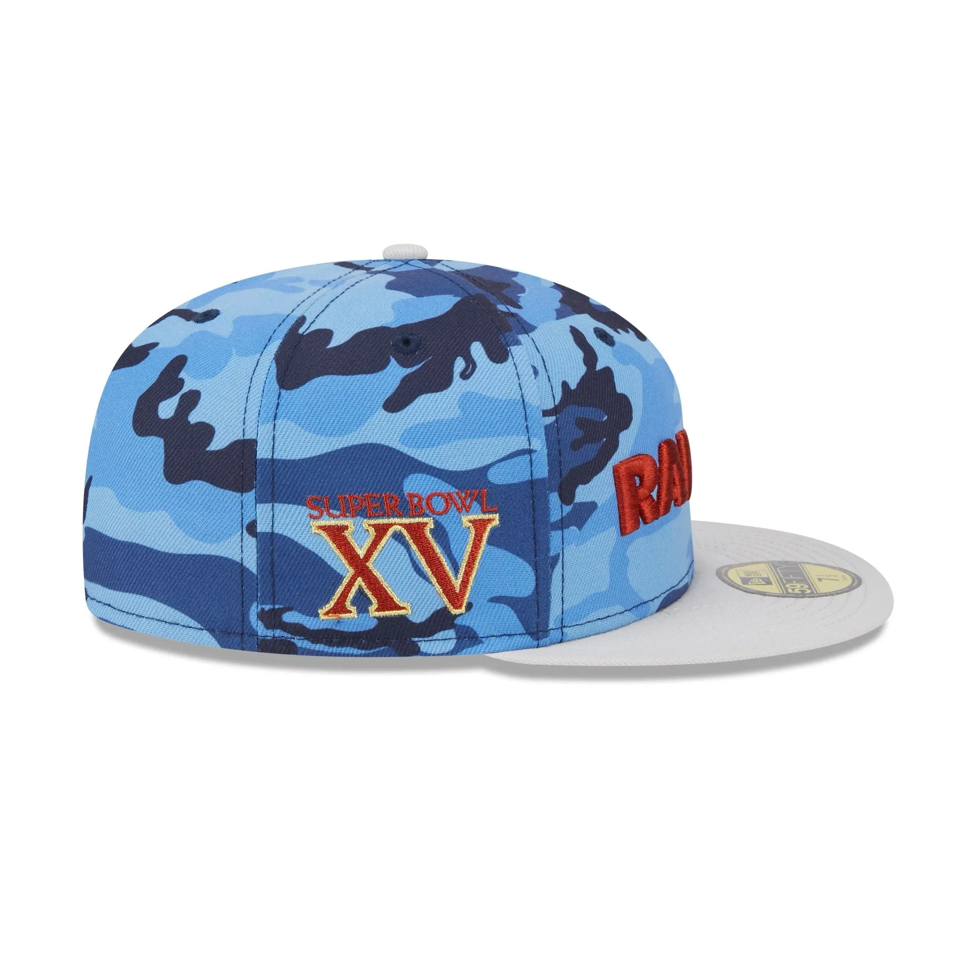 Las Vegas Raiders Blue Camo 59FIFTY Fitted Hat sold by New Era product image thumbnail 4