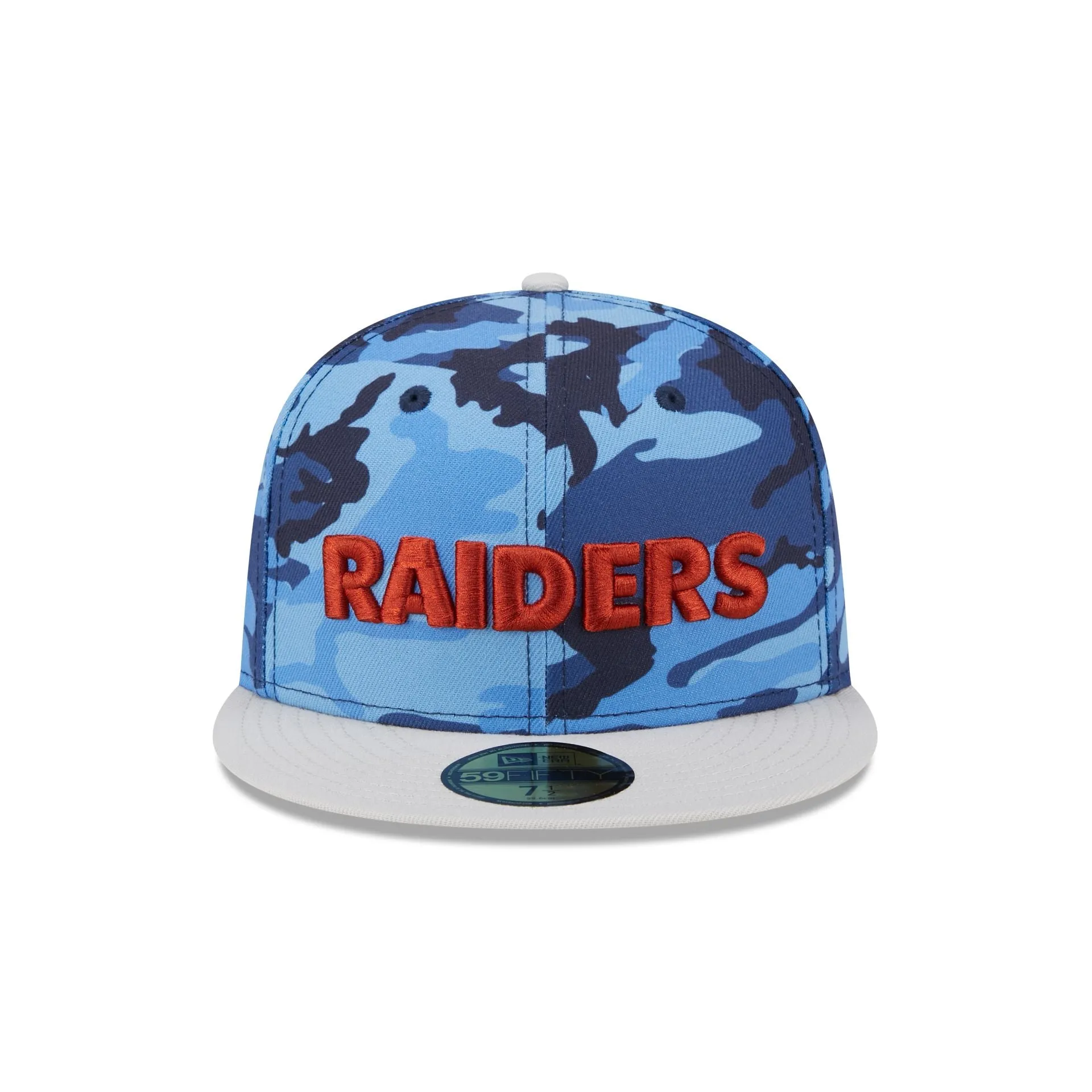 Las Vegas Raiders Blue Camo 59FIFTY Fitted Hat sold by New Era product image thumbnail 2