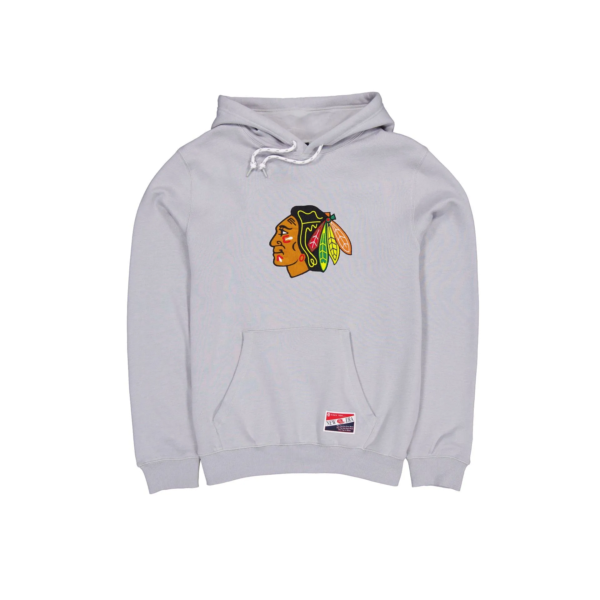 Chicago Blackhawks Throwback Gray Hoodie sold by New Era