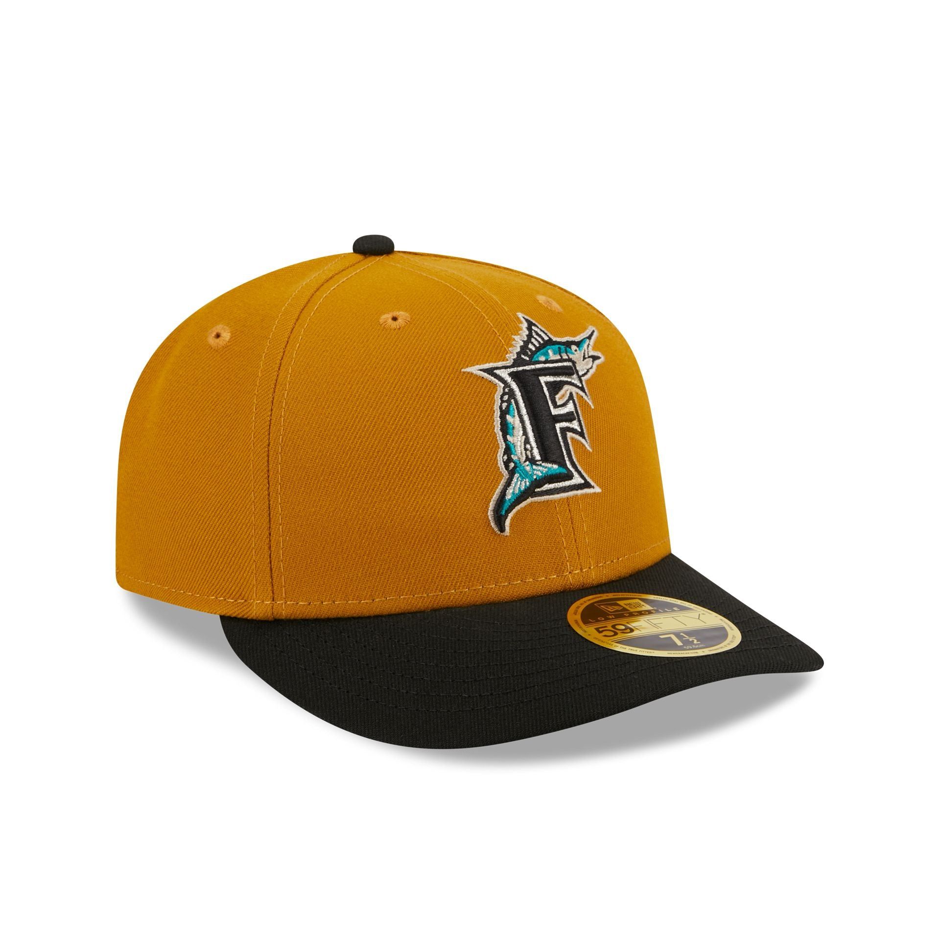 Miami Marlins Vintage Gold Low Profile 59FIFTY Fitted Hat sold by New Era product image thumbnail 3