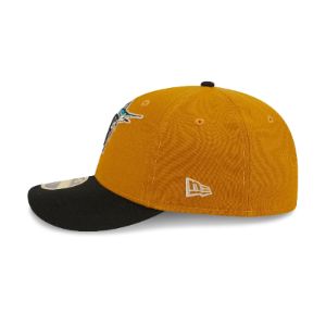 Miami Marlins Vintage Gold Low Profile 59FIFTY Fitted Hat sold by New Era