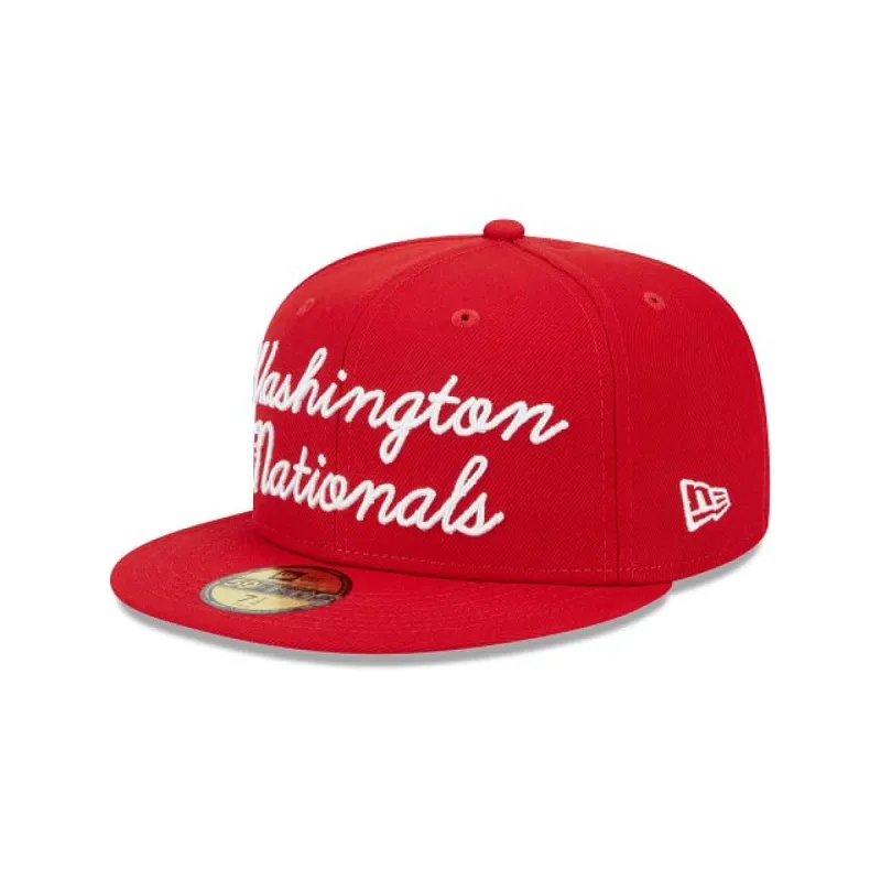 Washington Nationals Fairway Script 59FIFTY Fitted Hat sold by New Era