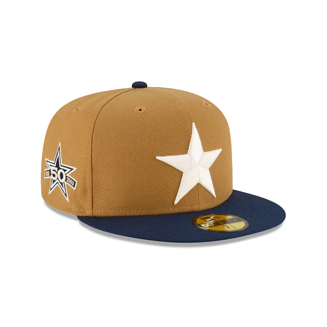 Dallas Cowboys Ivory Wheat 59FIFTY Fitted Hat sold by New Era