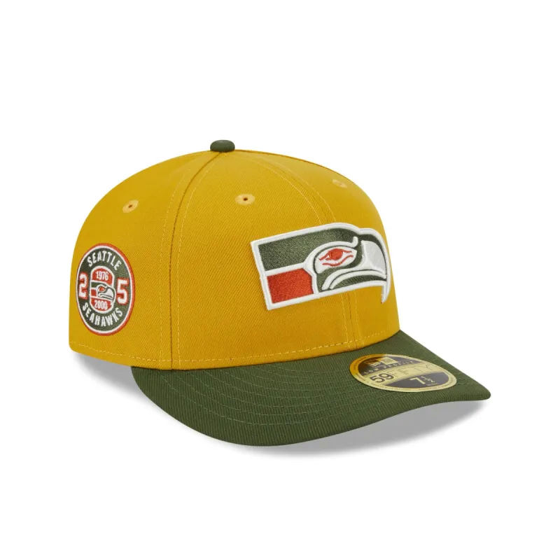 Seattle Seahawks Cinnamon Sage Low Profile 59FIFTY Fitted Hat sold by New Era