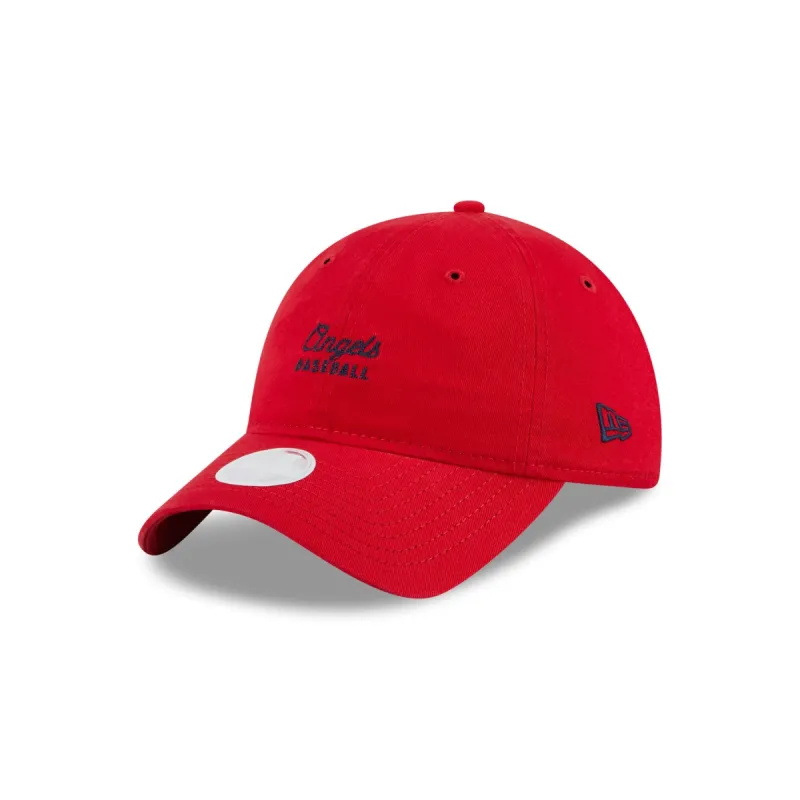 Los Angeles Angels Women's Throwback Red 9TWENTY Adjustable Hat sold by New Era
