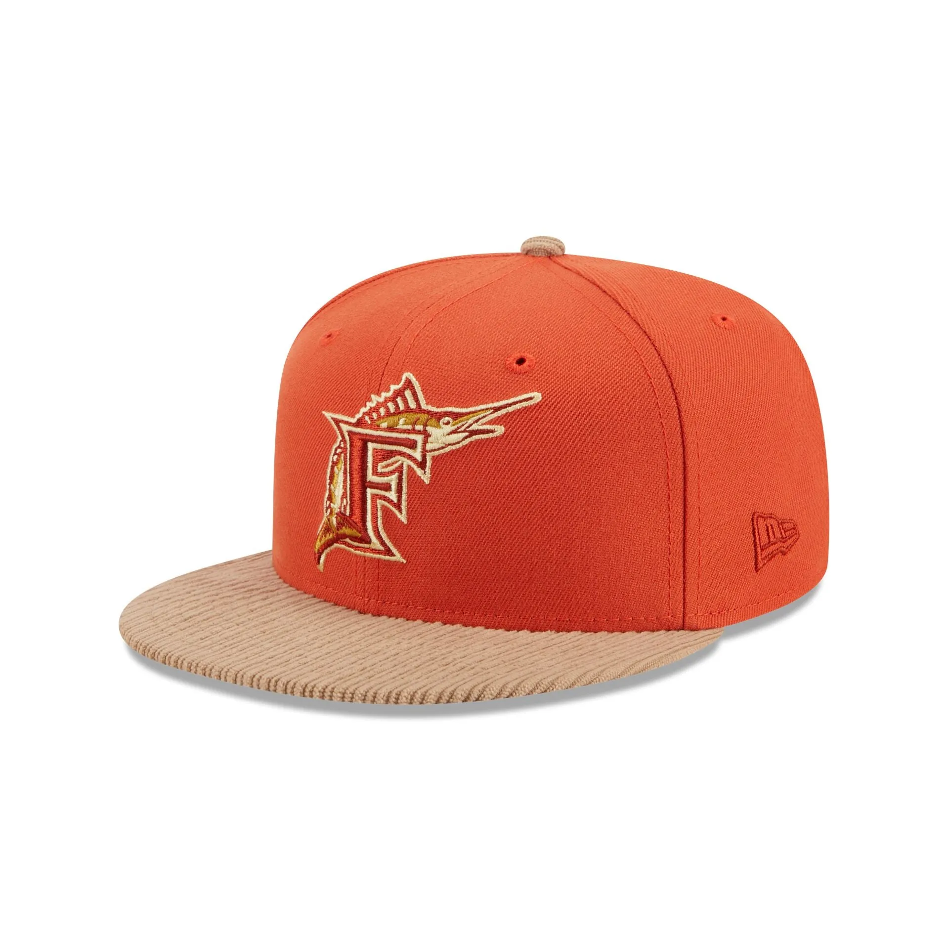 Miami Marlins Autumn Wheat 9FIFTY Snapback Hat sold by New Era
