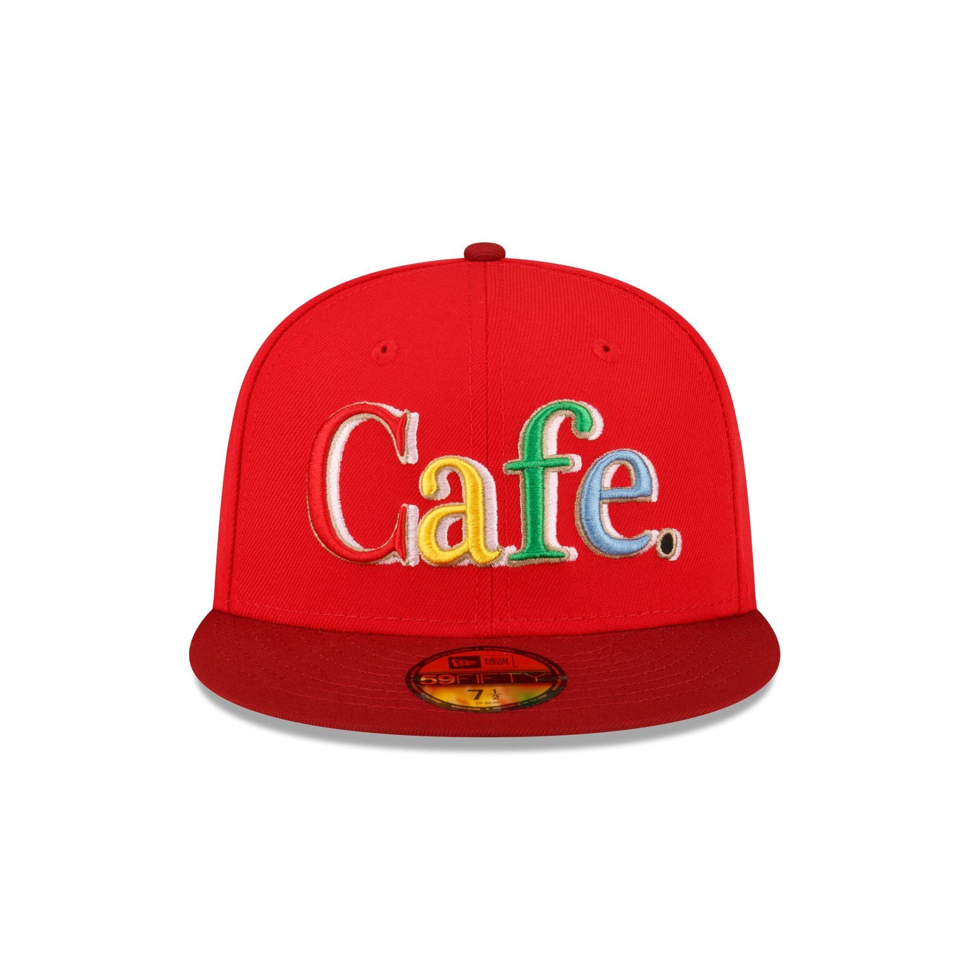 Cafe X New Era Red 59FIFTY Fitted Hat sold by New Era product image thumbnail 2