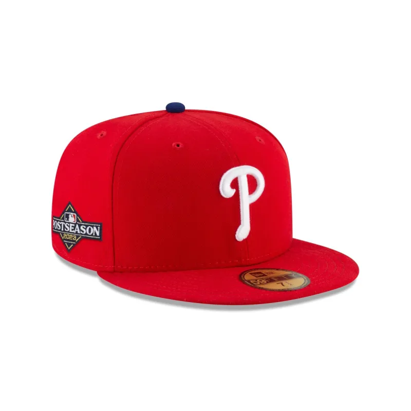 Philadelphia Phillies 2023 Post Season Side Patch 59FIFTY Fitted Hat sold by New Era