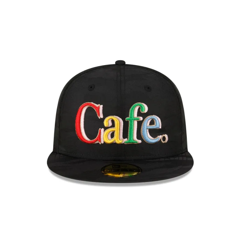 Cafe X New Era Black 59FIFTY Fitted Hat sold by New Era