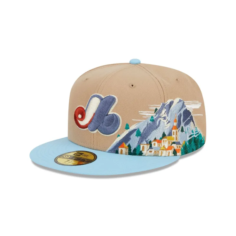 Montreal Expos Snowcapped 59FIFTY Fitted Hat sold by New Era