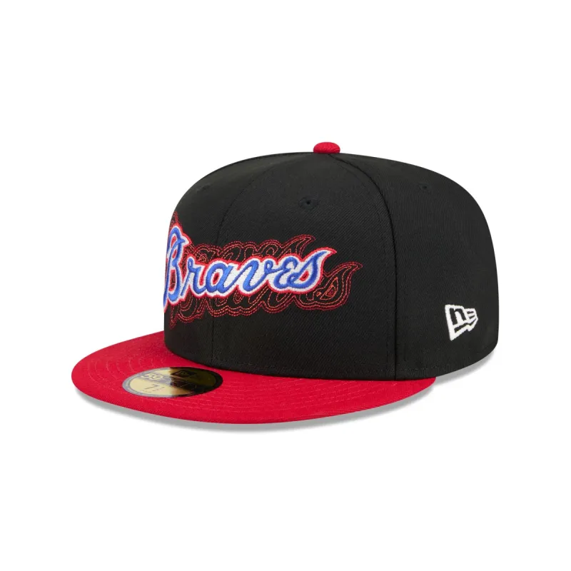Atlanta Braves Shadow Stitch 59FIFTY Fitted Hat sold by New Era