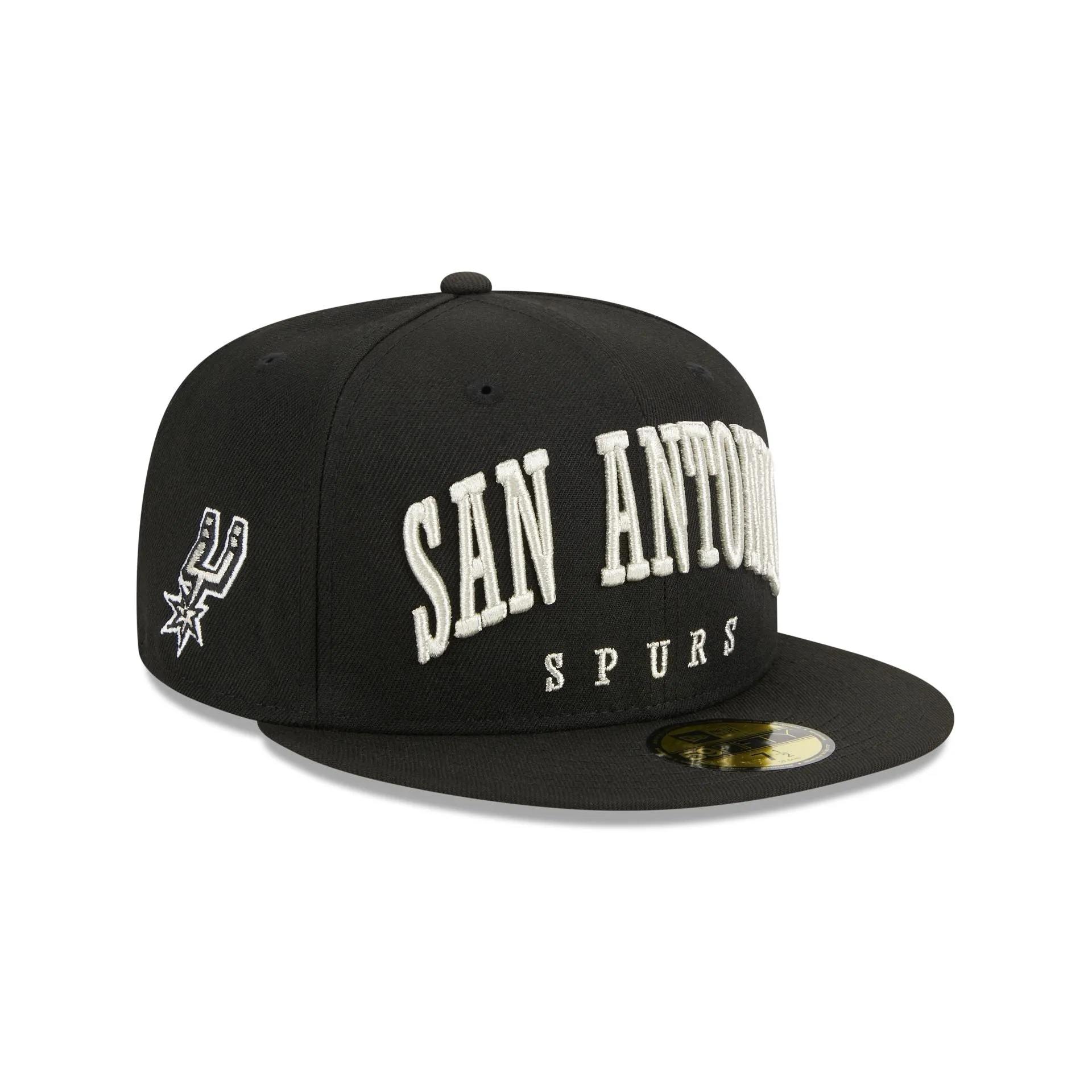 San Antonio Spurs Sport Night Wordmark 59FIFTY Fitted Hat sold by New Era