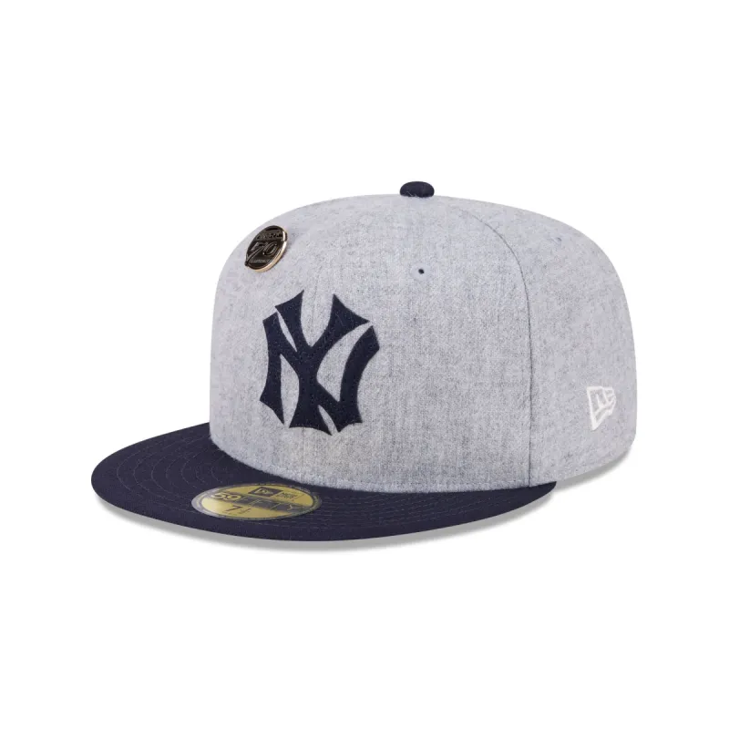 New York Yankees 70th Anniversary Gray 59FIFTY Fitted Hat sold by New Era